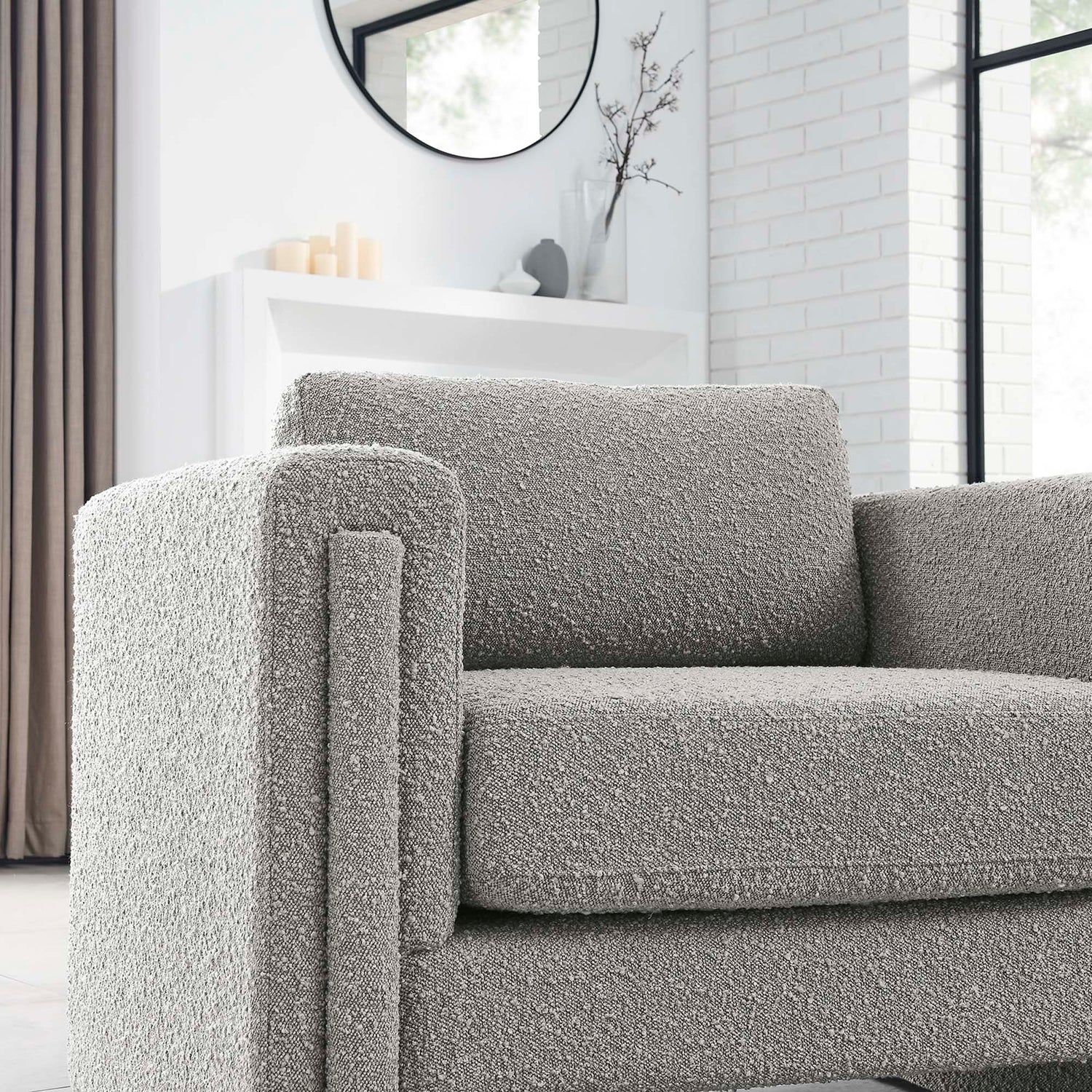 Visible Boucle Fabric Armchair by Modway