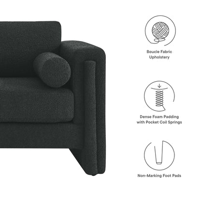Visible Boucle Fabric Loveseat by Modway