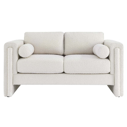 Visible Boucle Fabric Loveseat by Modway
