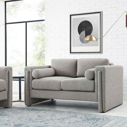 Visible Boucle Fabric Loveseat by Modway