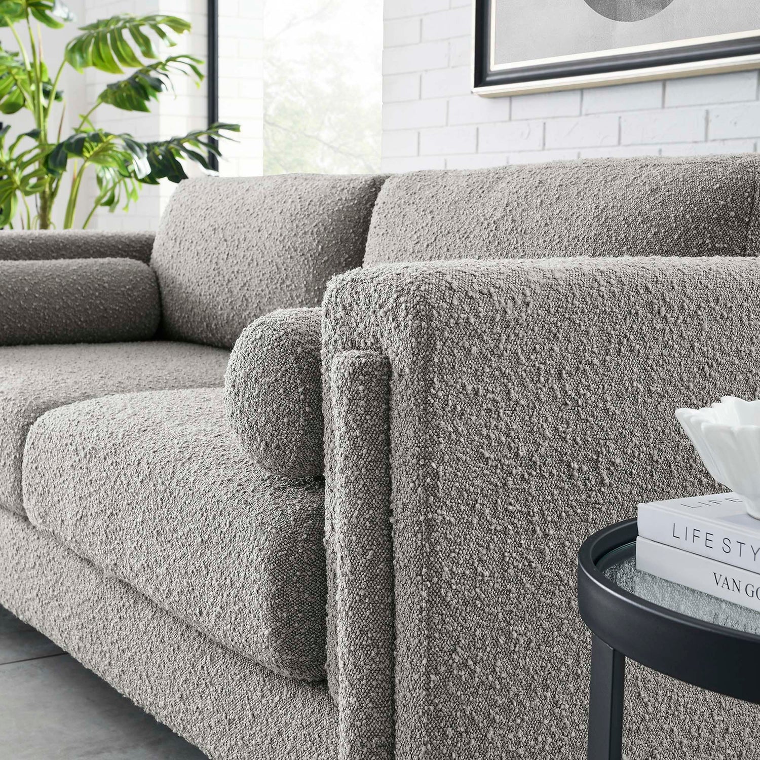 Visible Boucle Fabric Sofa by Modway