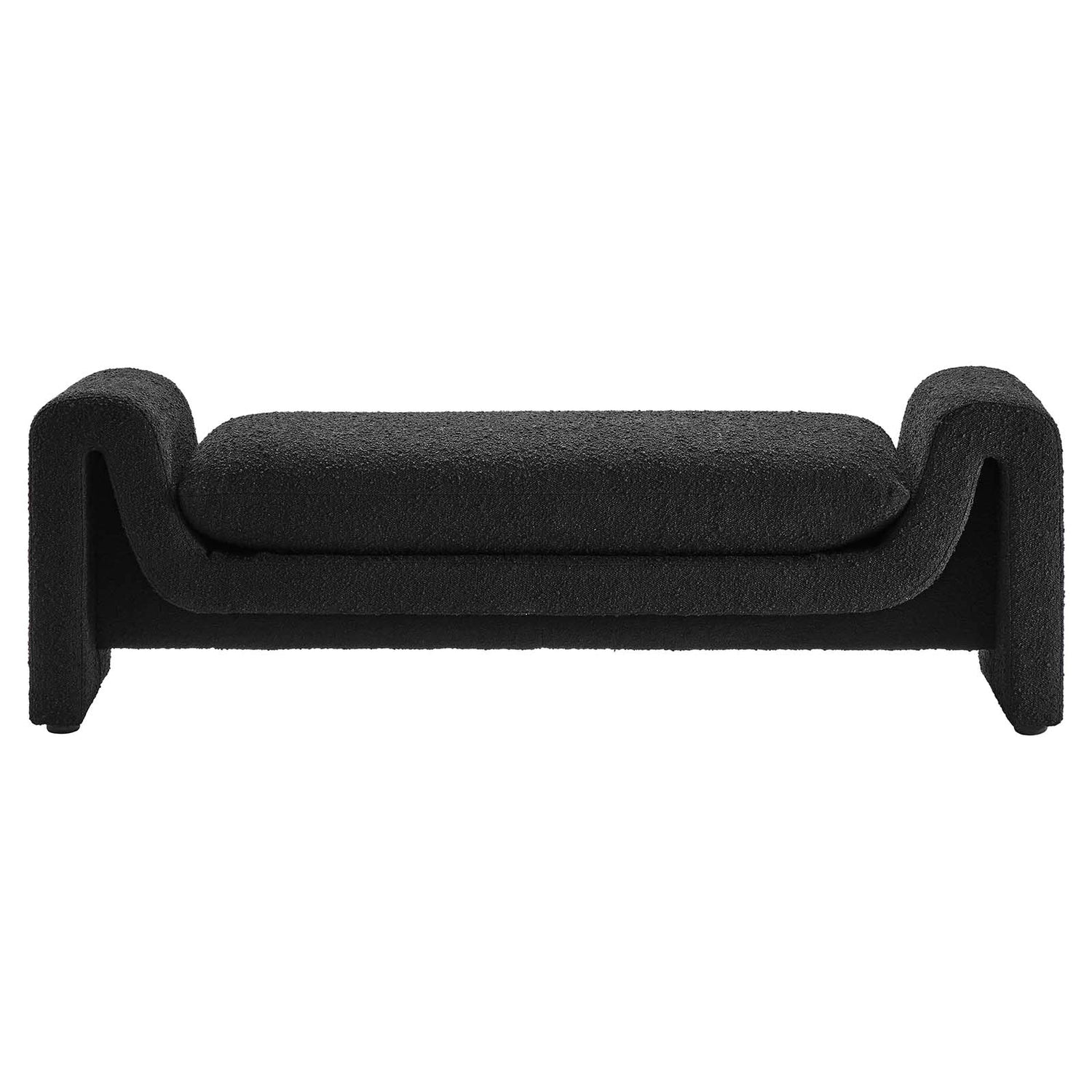 Waverly Boucle Fabric Bench By HouseBean