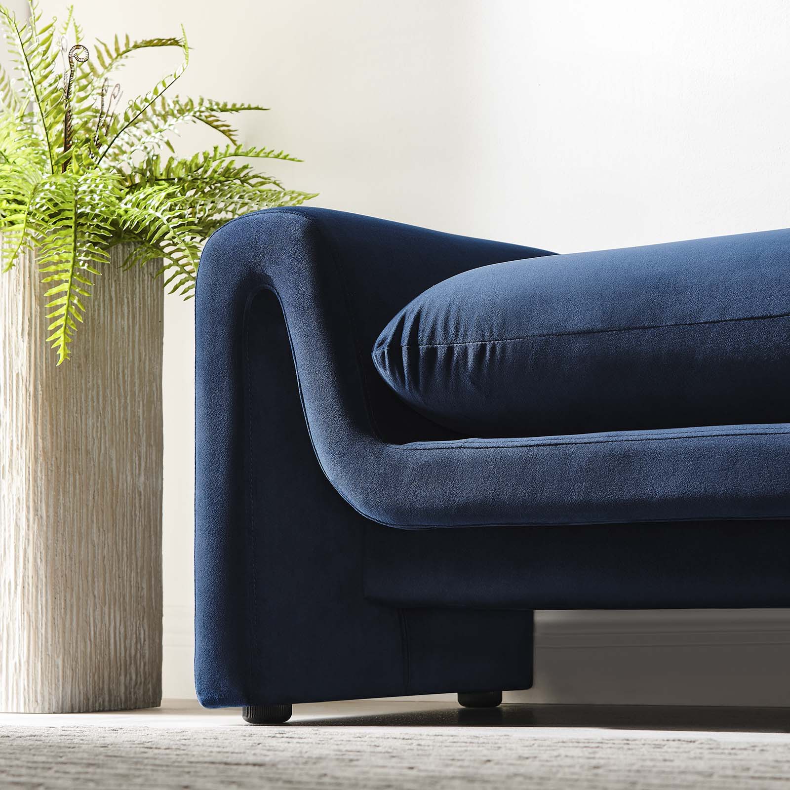 Waverly Performance Velvet Bench By HouseBean