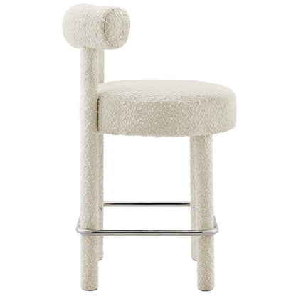 Toulouse Boucle Fabric Counter Stool By HouseBean