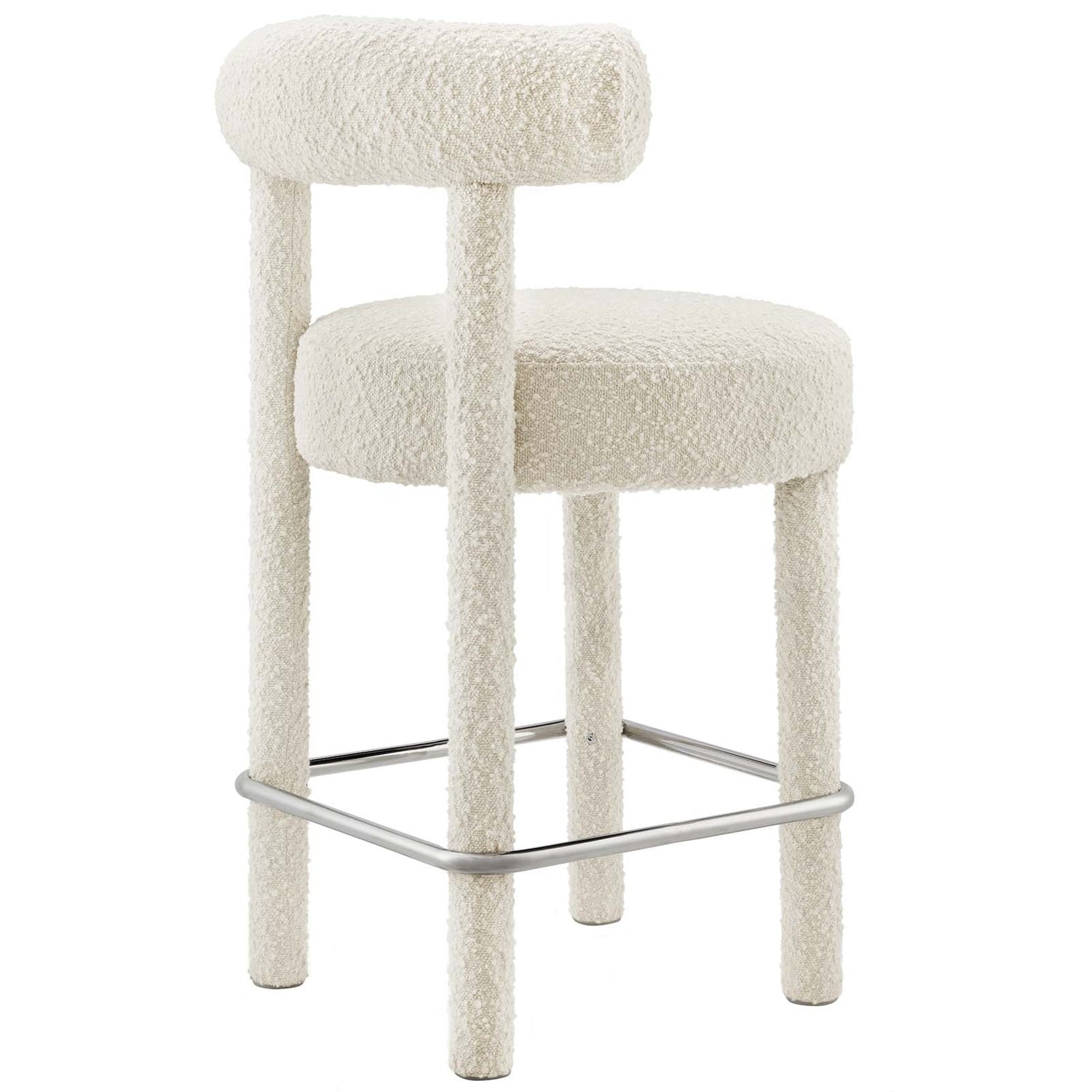 Toulouse Boucle Fabric Counter Stool By HouseBean