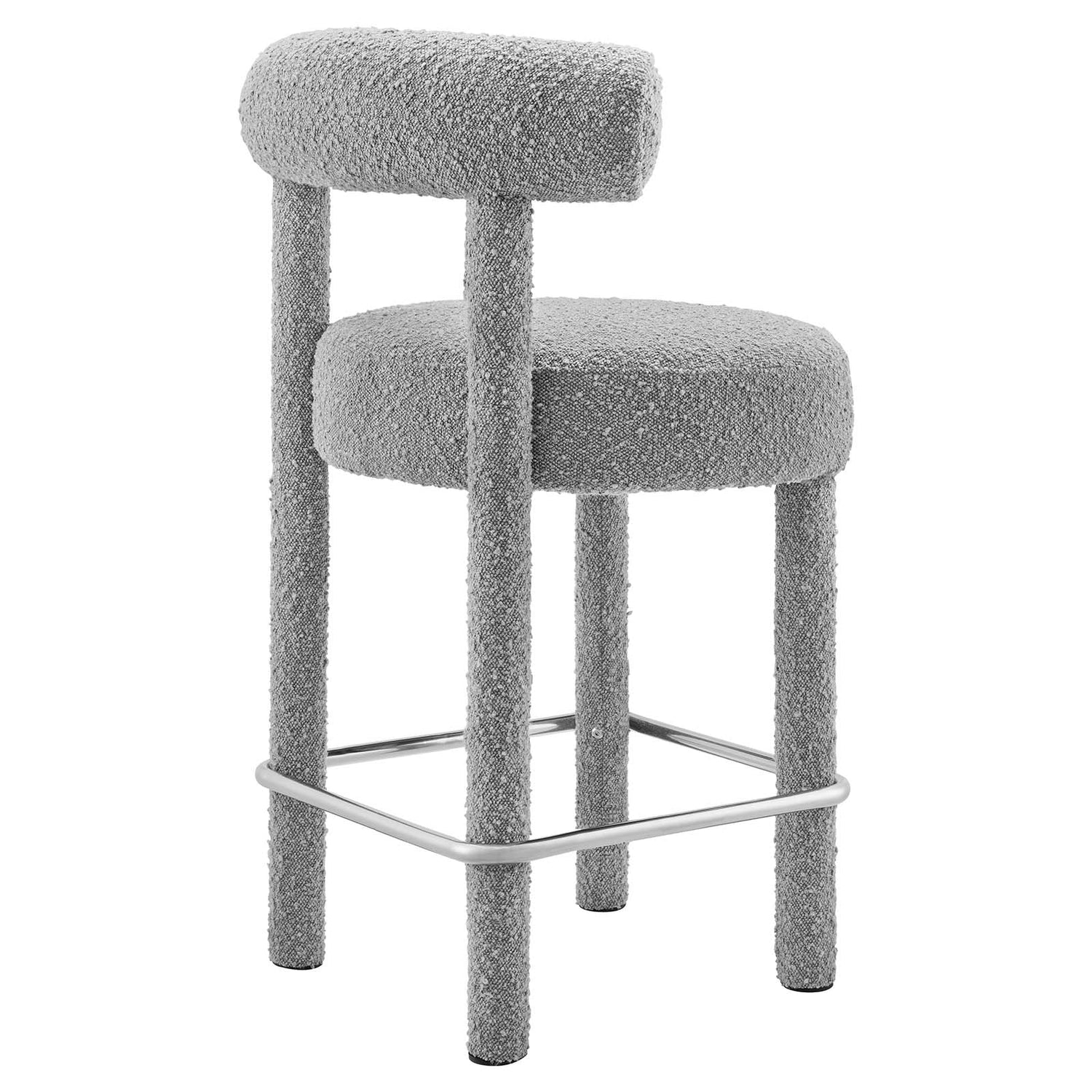 Toulouse Boucle Fabric Counter Stool By HouseBean