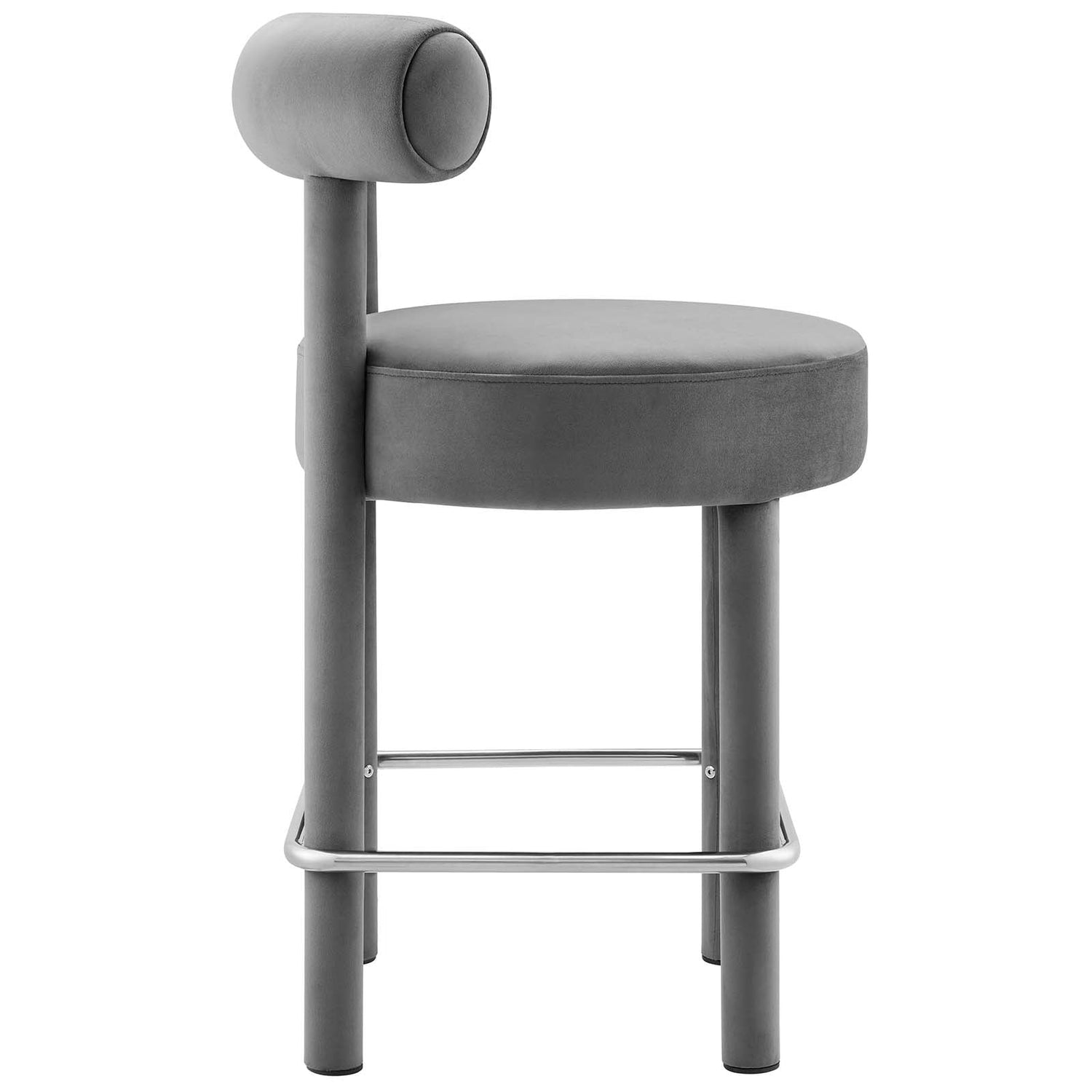 Toulouse Performance Velvet Counter Stool By HouseBean