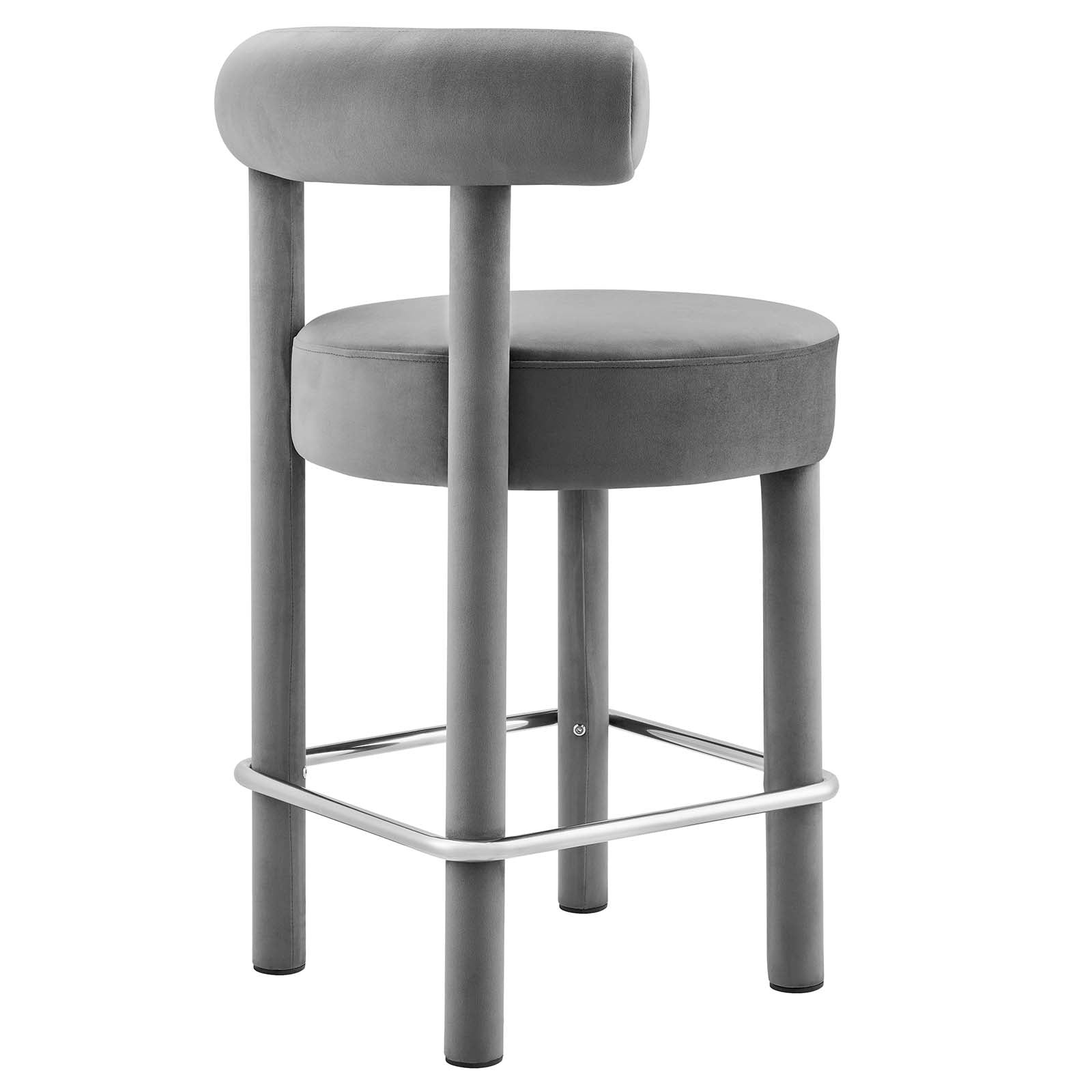 Toulouse Performance Velvet Counter Stool By HouseBean