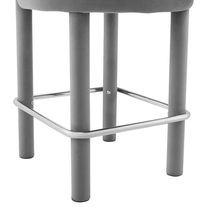 Toulouse Performance Velvet Counter Stool By HouseBean