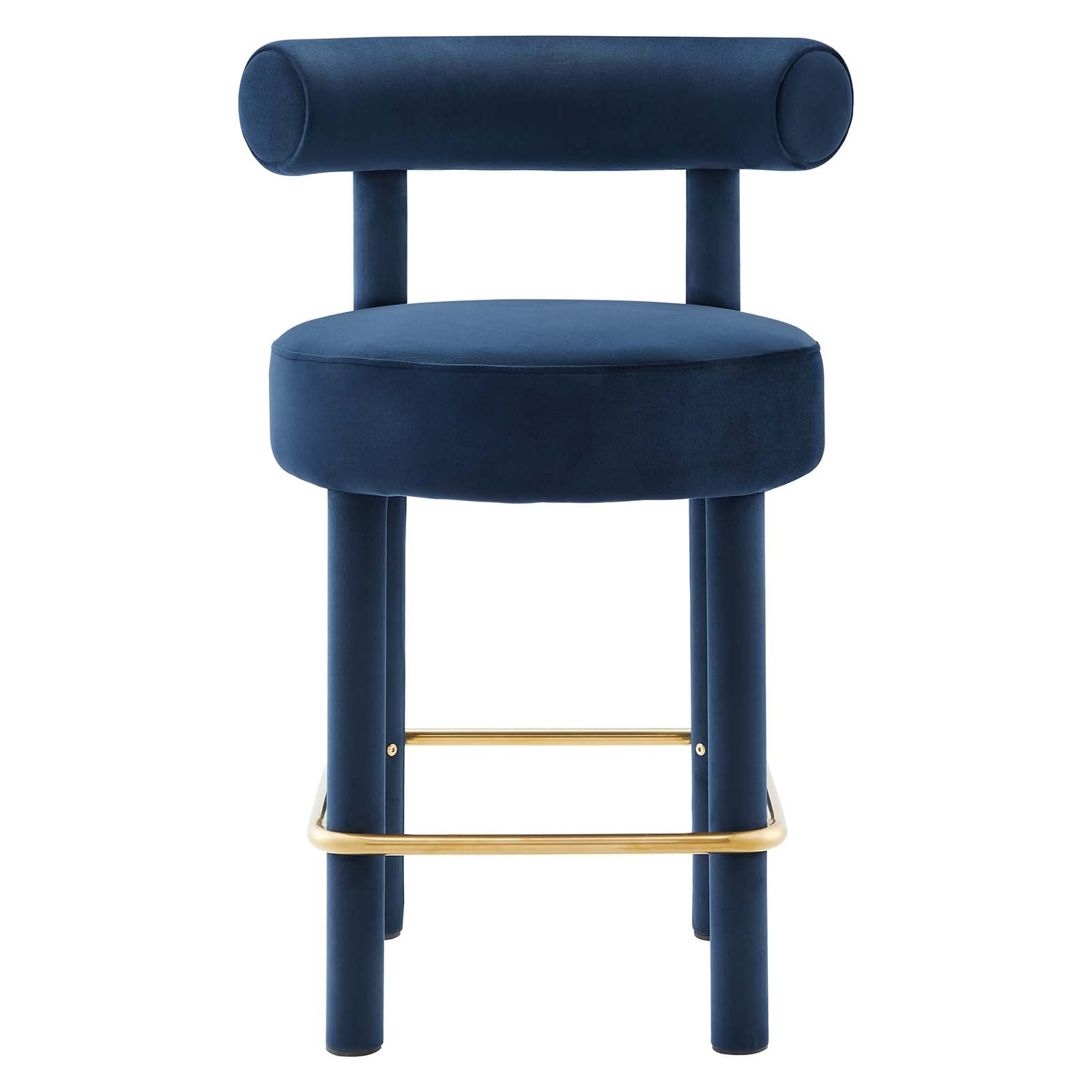 Toulouse Performance Velvet Counter Stool By HouseBean