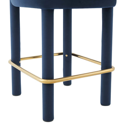 Toulouse Performance Velvet Counter Stool By HouseBean