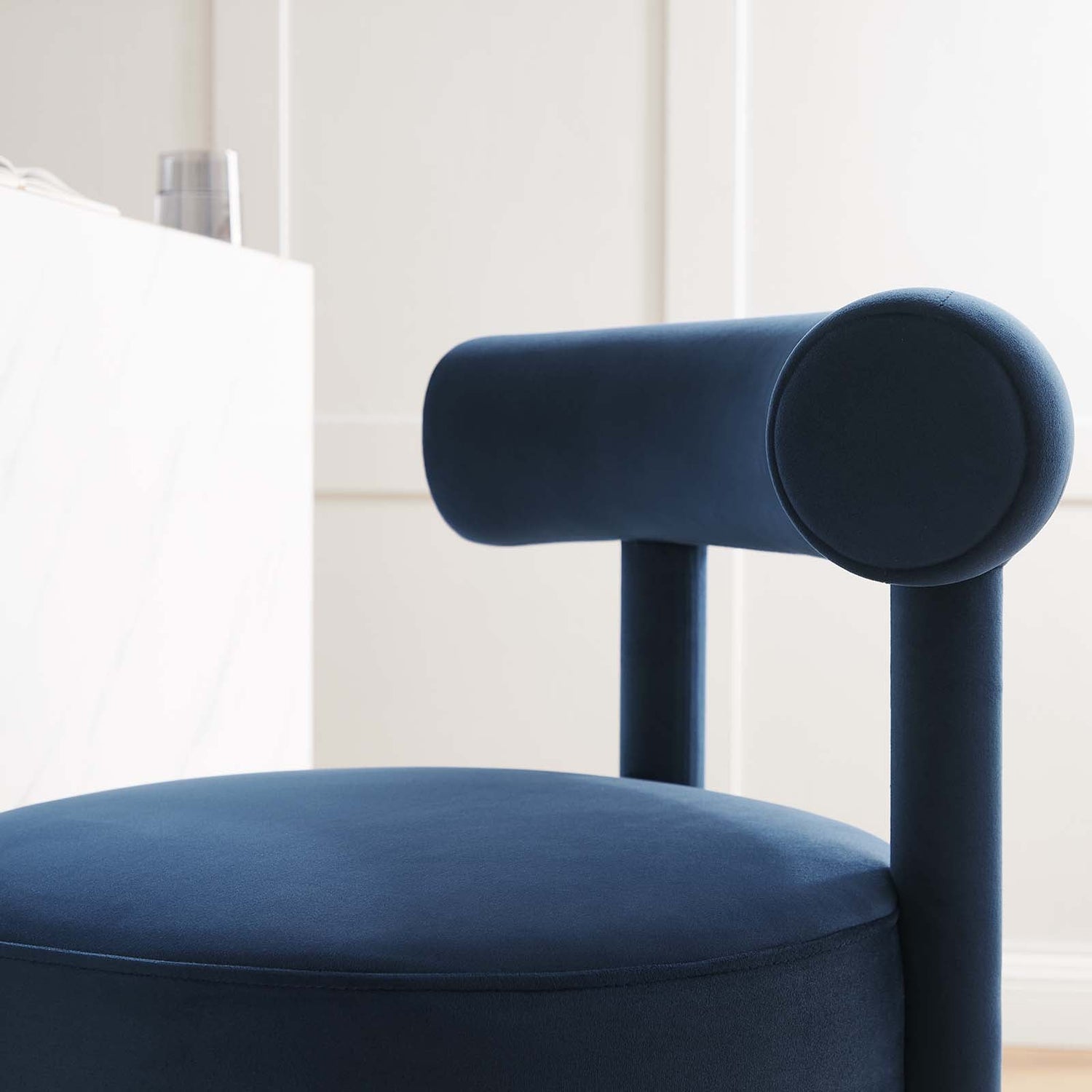 Toulouse Performance Velvet Counter Stool By HouseBean