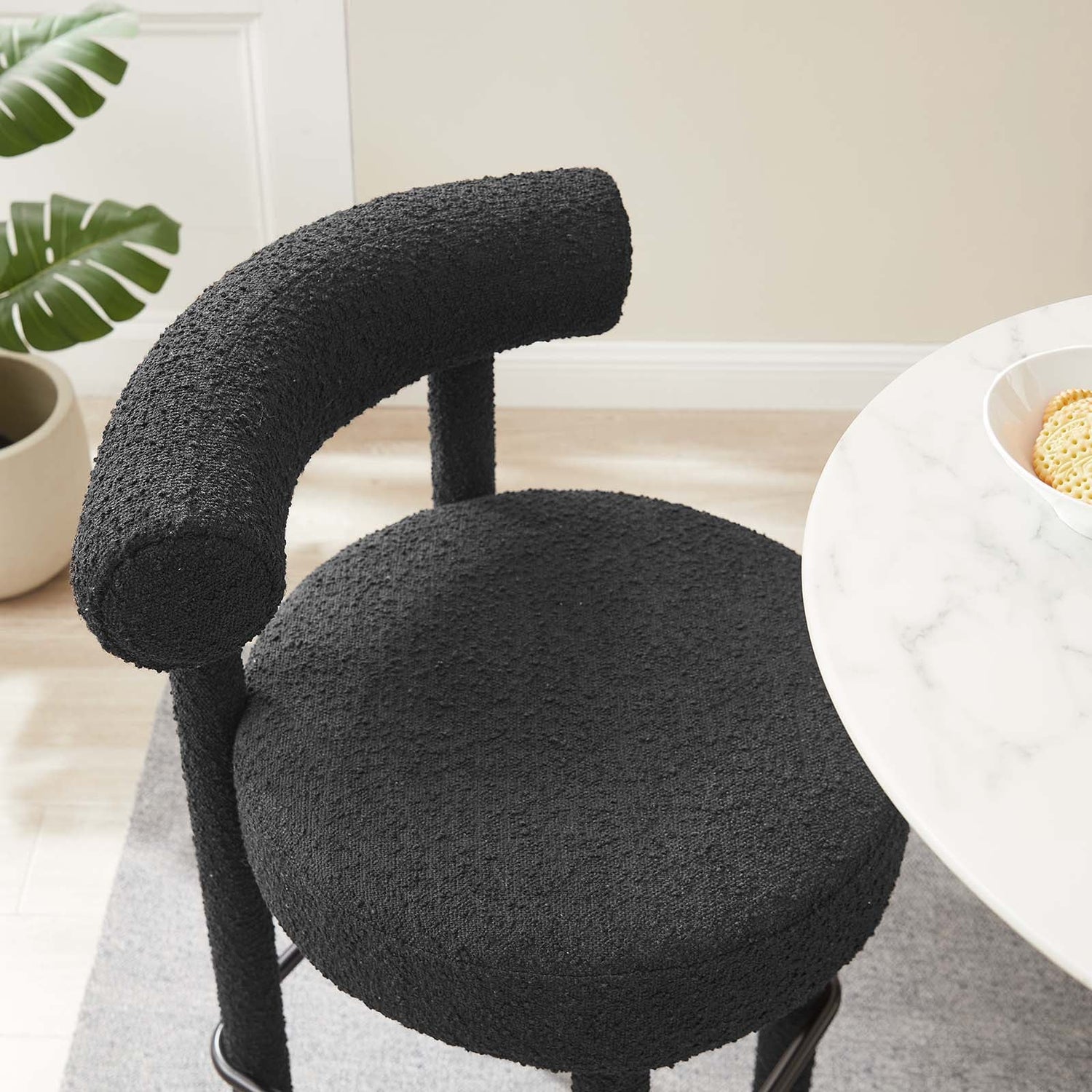 Toulouse Boucle Fabric Bar Stool By HouseBean