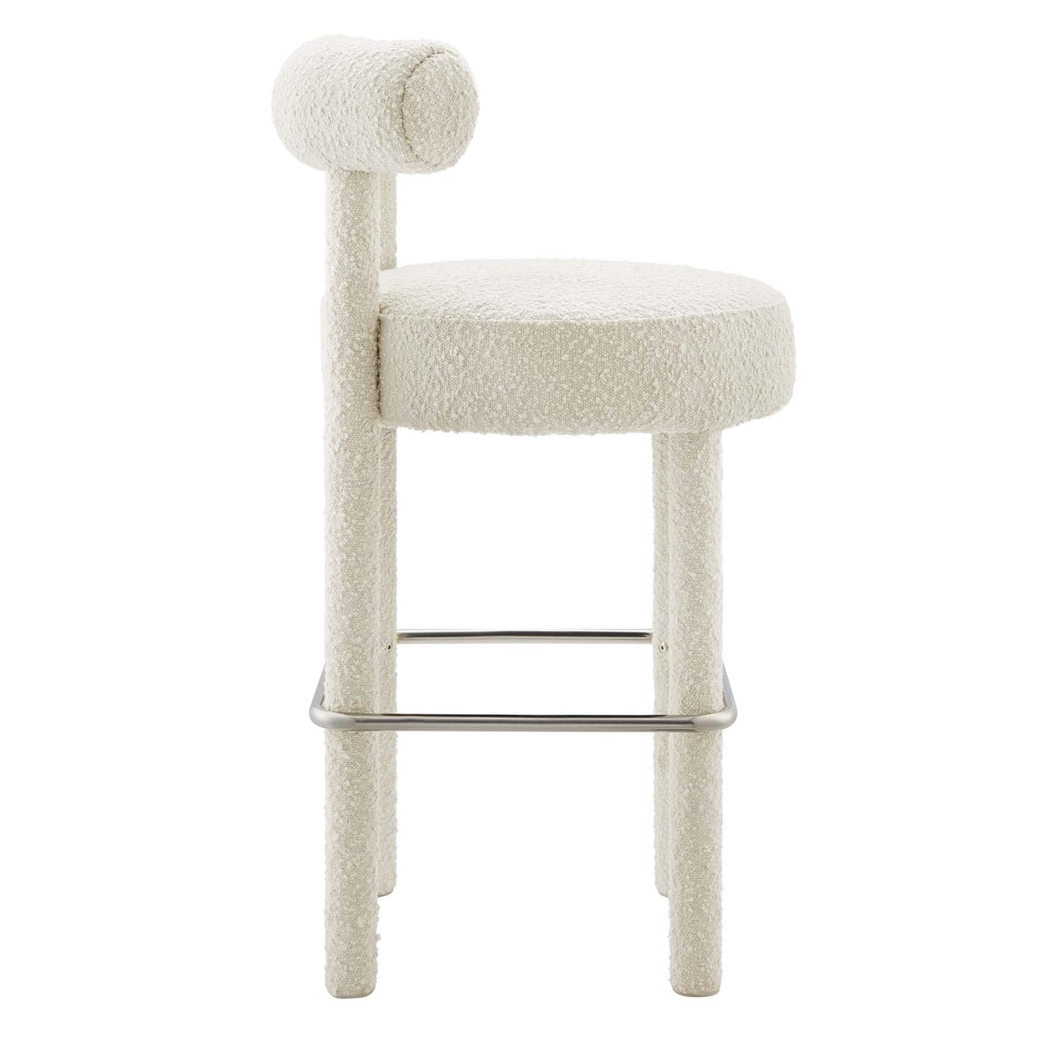 Toulouse Boucle Fabric Bar Stool By HouseBean