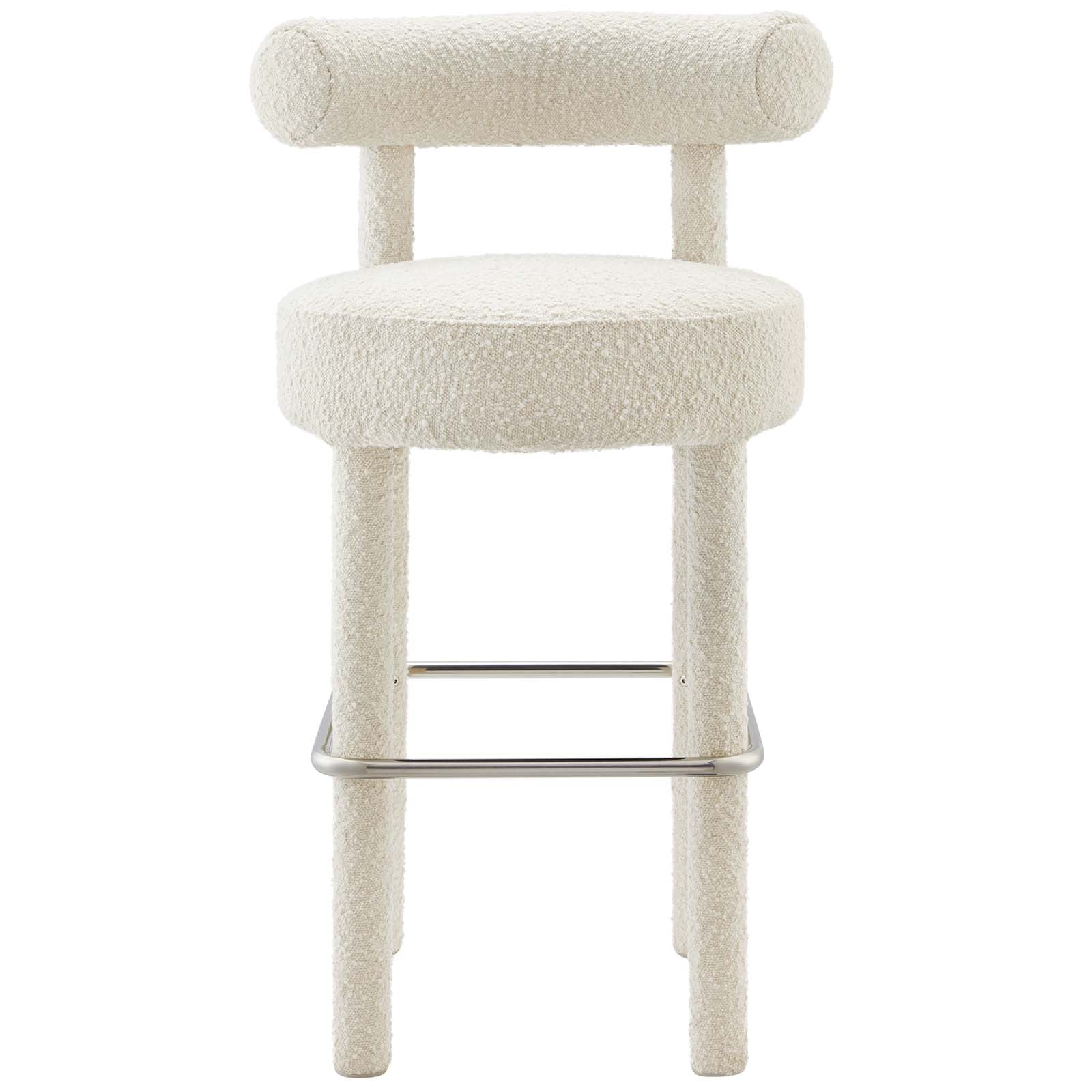 Toulouse Boucle Fabric Bar Stool By HouseBean