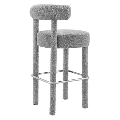 Toulouse Boucle Fabric Bar Stool By HouseBean