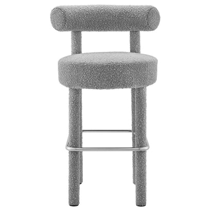 Toulouse Boucle Fabric Bar Stool By HouseBean