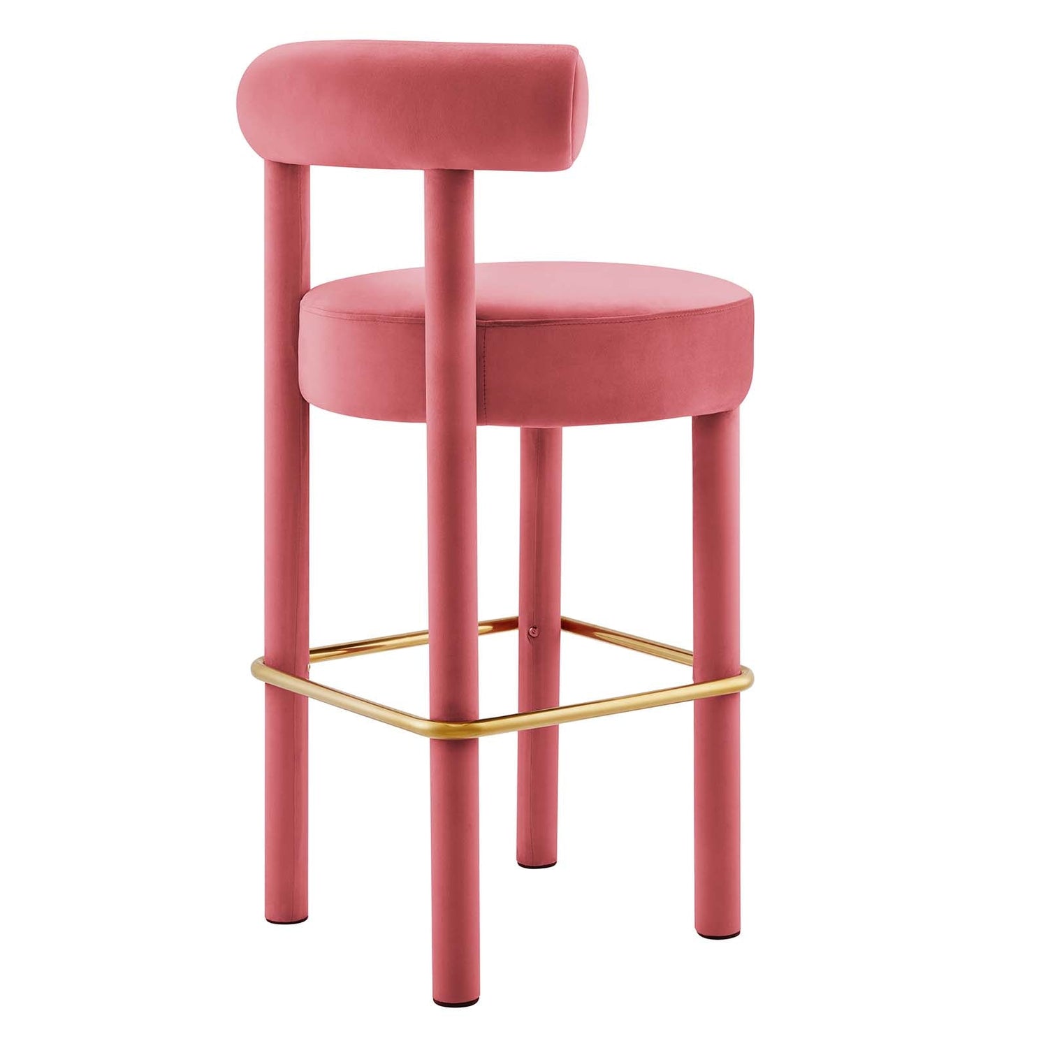 Toulouse Performance Velvet Bar Stool By HouseBean