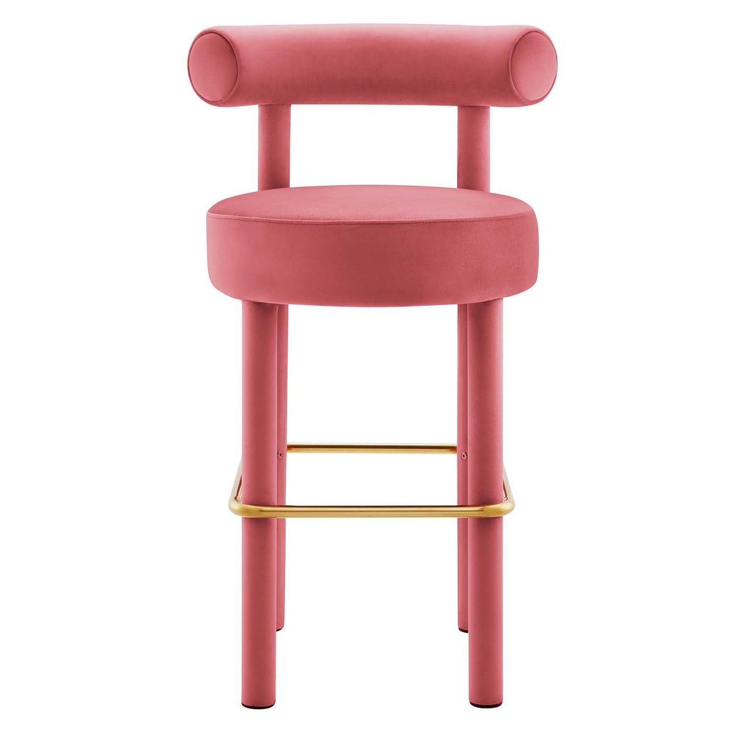 Toulouse Performance Velvet Bar Stool By HouseBean