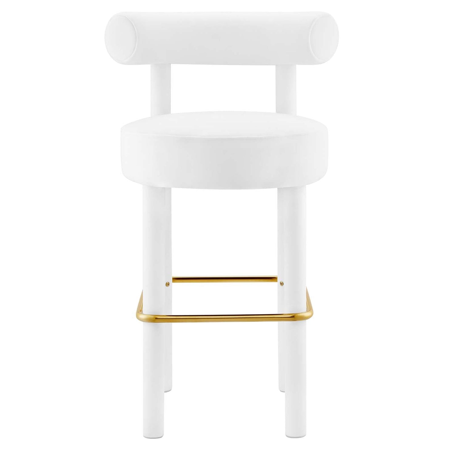 Toulouse Performance Velvet Bar Stool By HouseBean