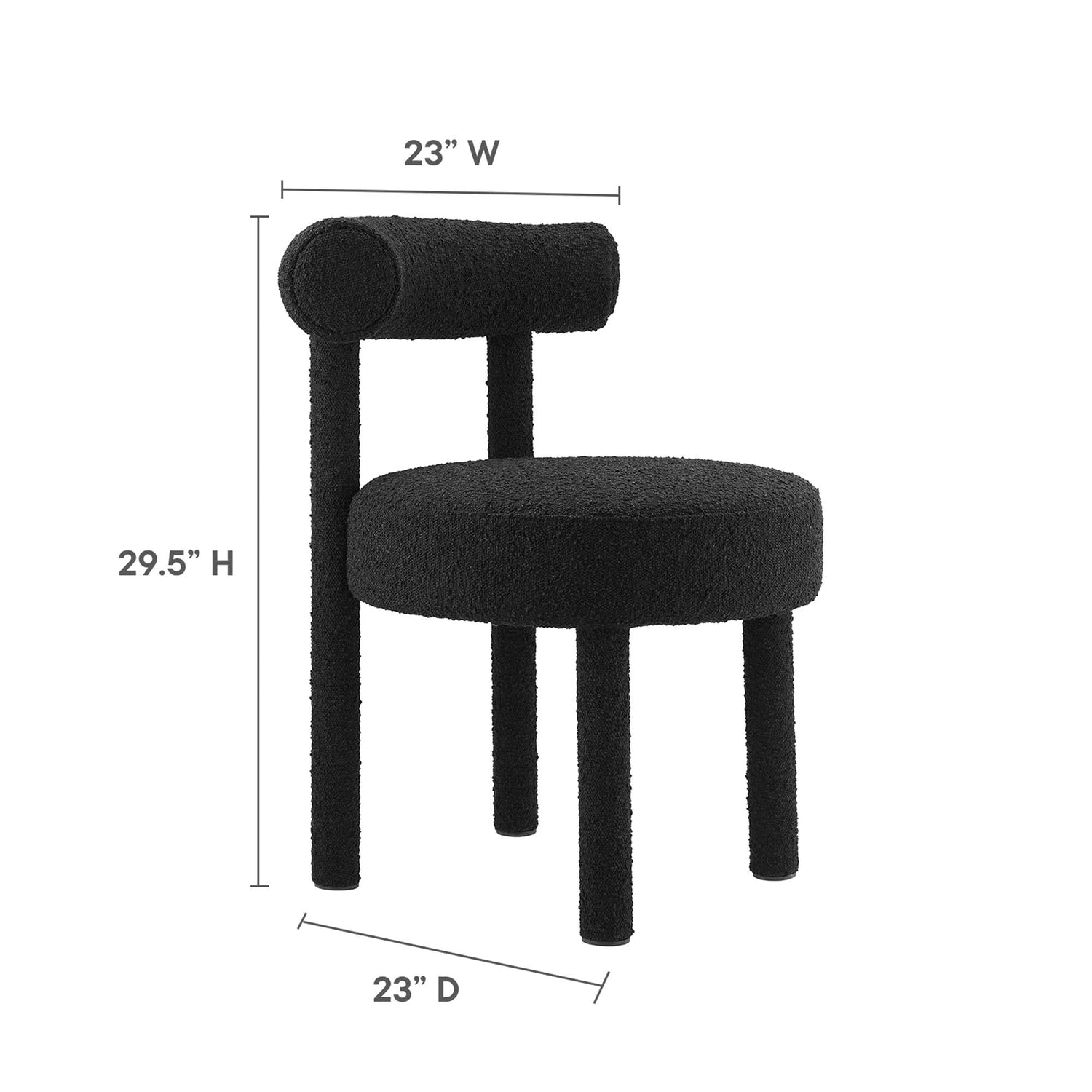Toulouse Boucle Fabric Dining Chair by Modway
