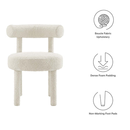 Toulouse Boucle Fabric Dining Chair by Modway