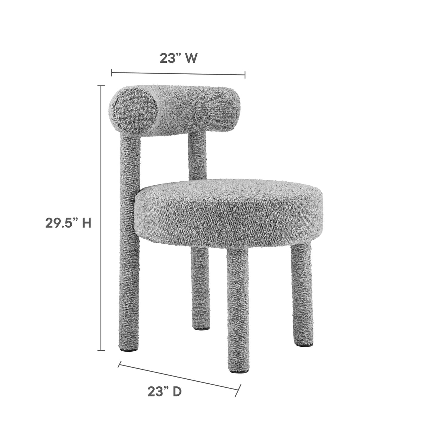 Toulouse Boucle Fabric Dining Chair by Modway