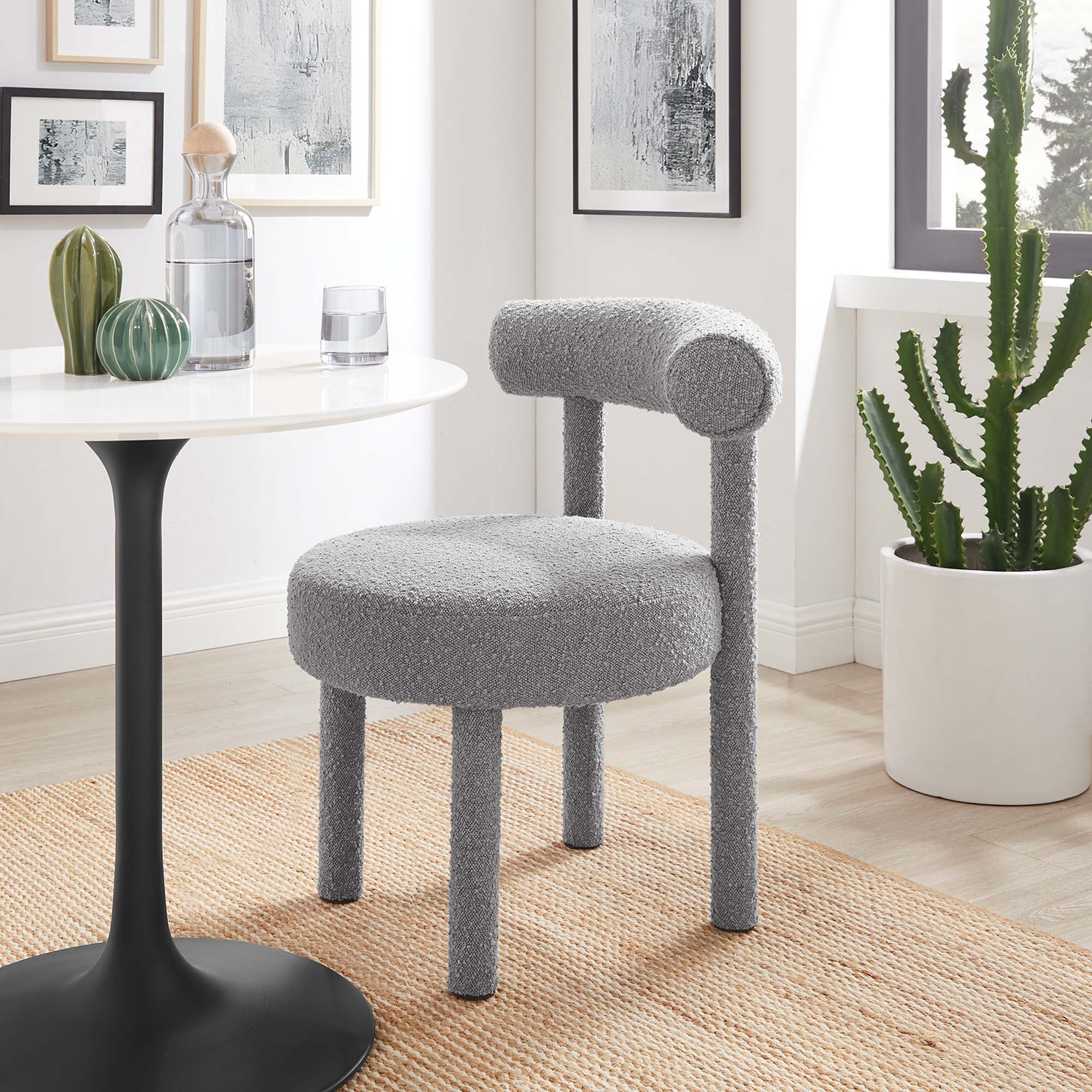 Toulouse Boucle Fabric Dining Chair by Modway