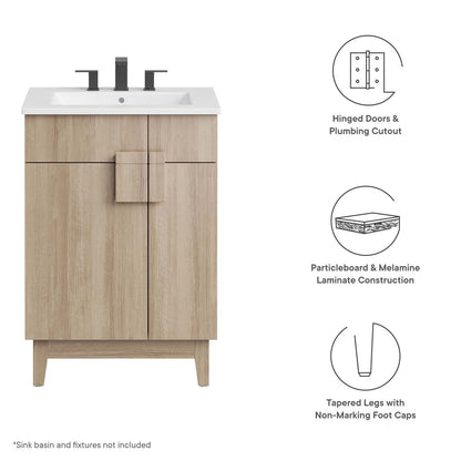 Miles 24‚Äö√Ñ√π Bathroom Vanity Cabinet (Sink Basin Not Included) By HouseBean