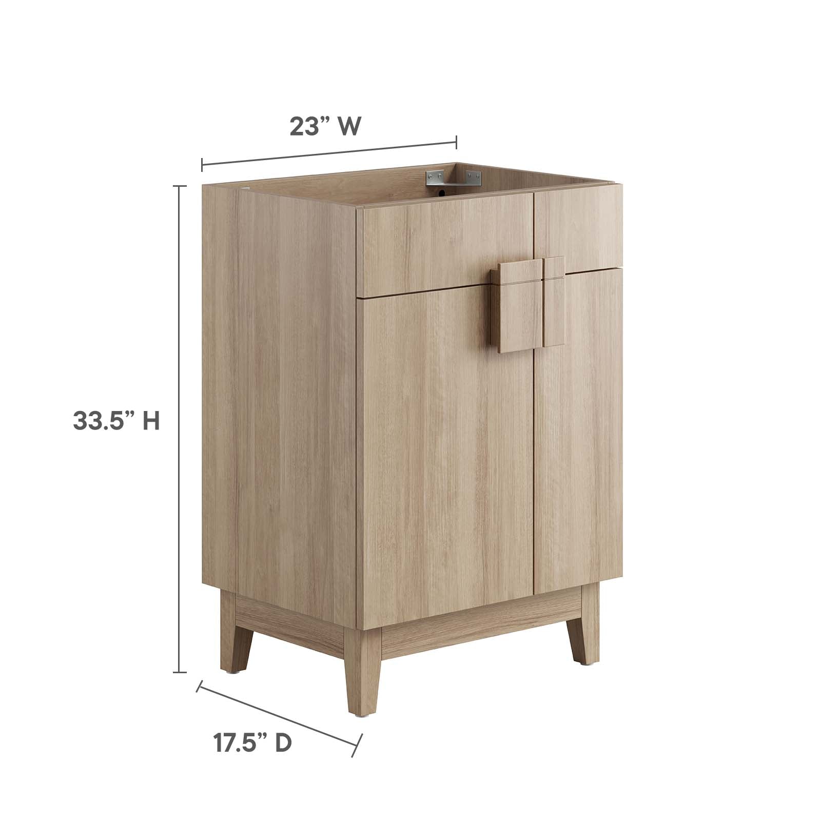 Miles 24‚Äö√Ñ√π Bathroom Vanity Cabinet (Sink Basin Not Included) By HouseBean