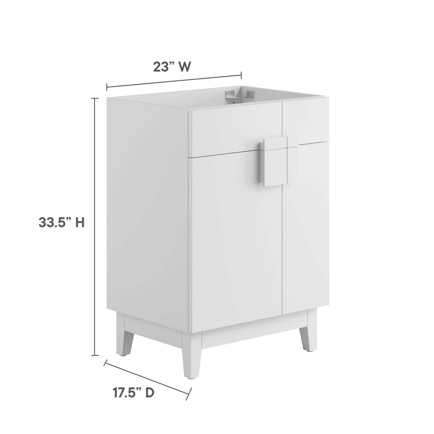 Miles 24‚Äö√Ñ√π Bathroom Vanity Cabinet (Sink Basin Not Included) By HouseBean