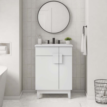 Miles 24‚Äö√Ñ√π Bathroom Vanity Cabinet (Sink Basin Not Included) By HouseBean