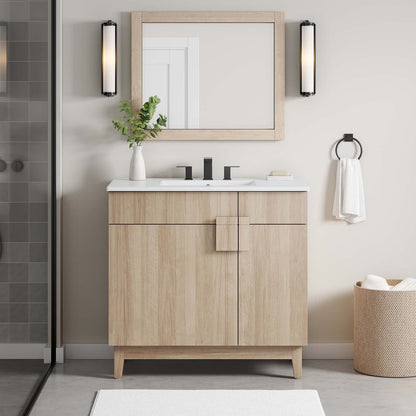 Miles 36‚Äö√Ñ√π Bathroom Vanity Cabinet (Sink Basin Not Included) By HouseBean