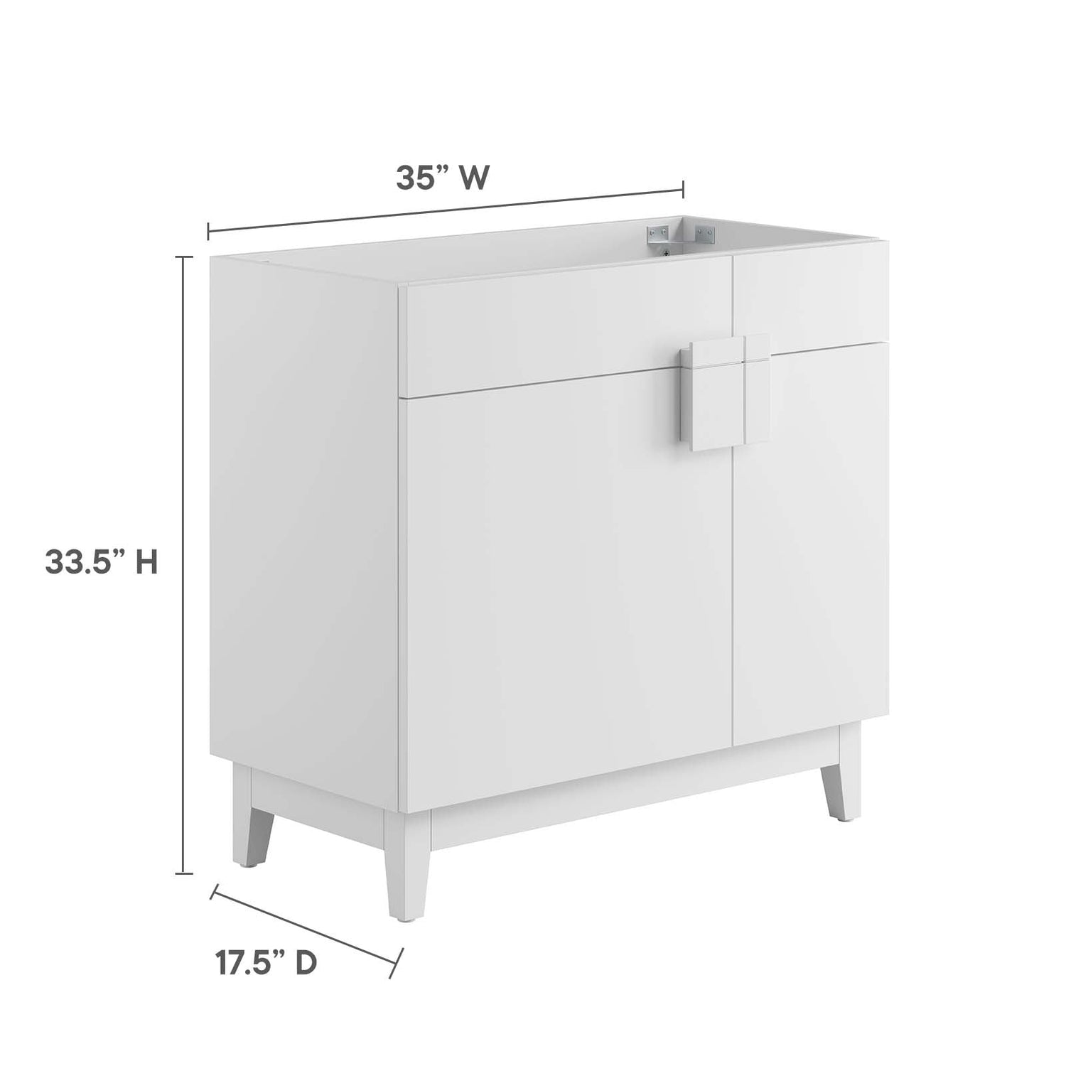 Miles 36‚Äö√Ñ√π Bathroom Vanity Cabinet (Sink Basin Not Included) By HouseBean