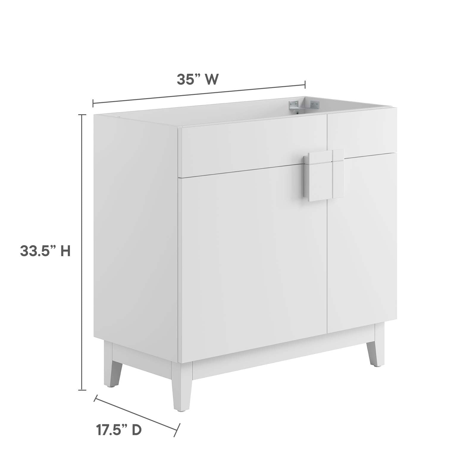 Miles 36‚Äö√Ñ√π Bathroom Vanity Cabinet (Sink Basin Not Included) By HouseBean