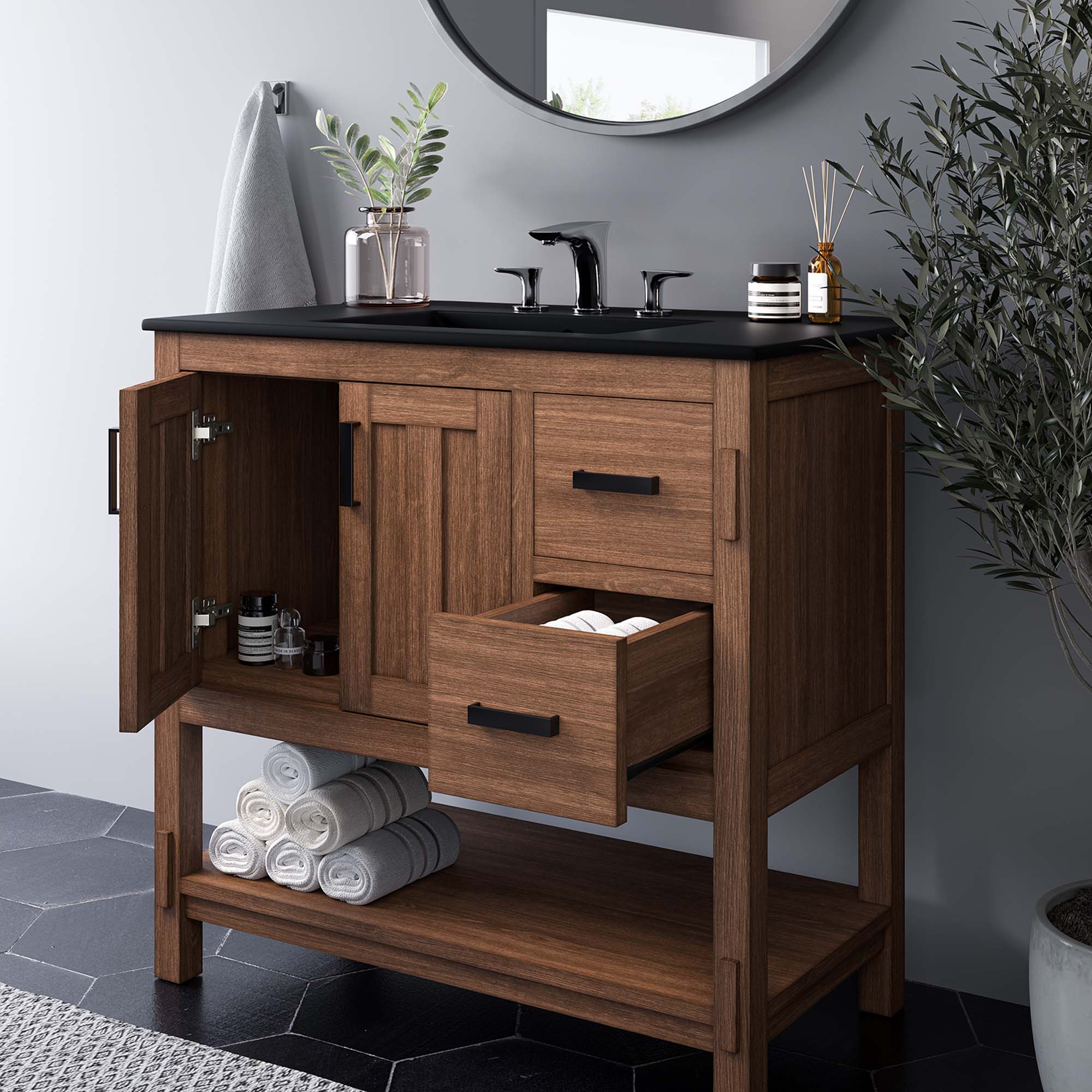 Ashlyn Bathroom Cabinet Basin Not Included By HouseBean