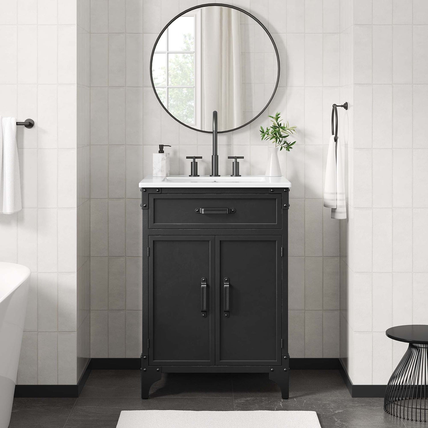 Steamforge Bathroom Vanity Basin Included by Modway