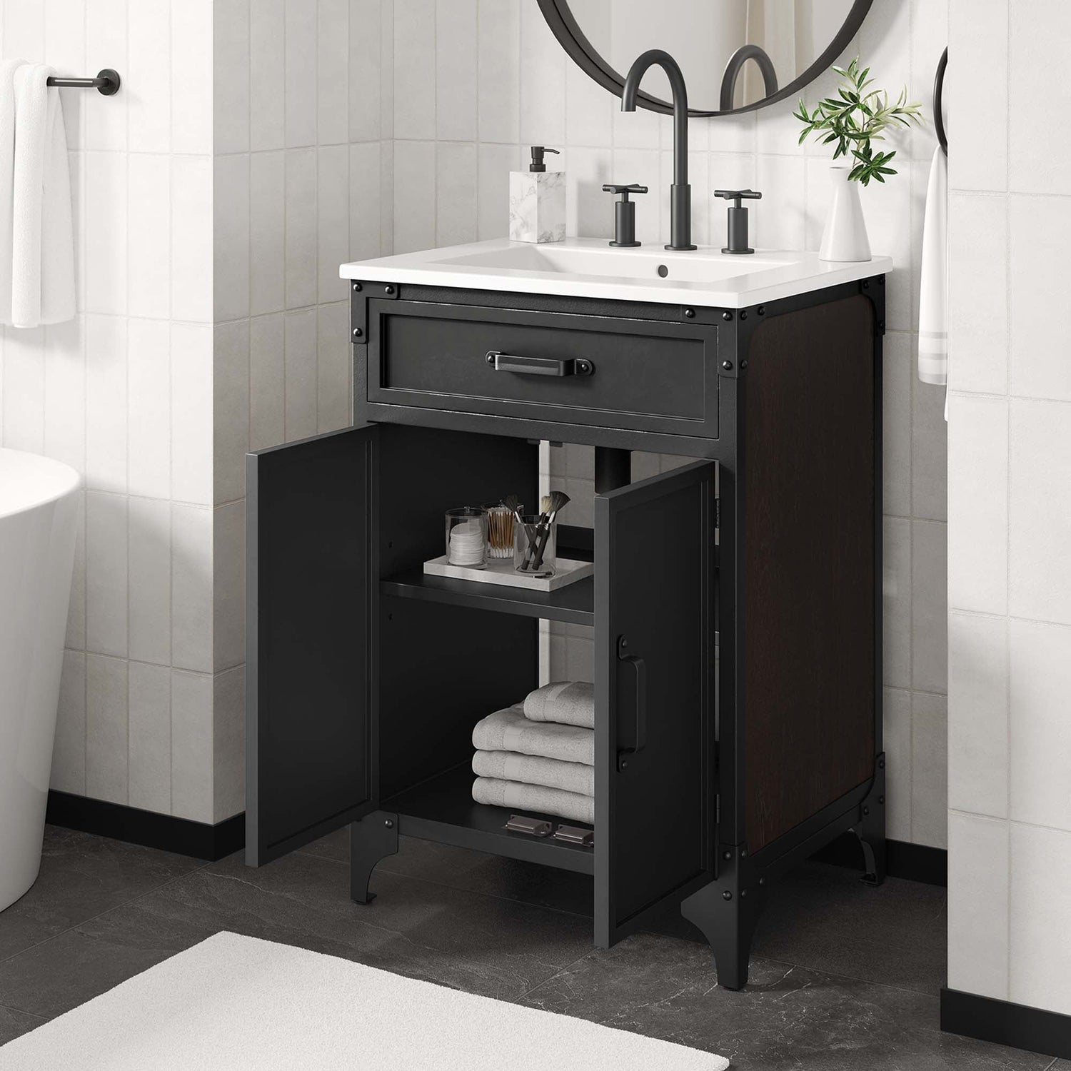 Steamforge Bathroom Vanity Basin Included by Modway