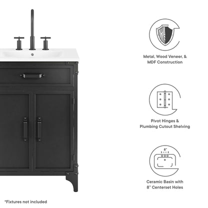 Steamforge Bathroom Vanity Basin Included by Modway