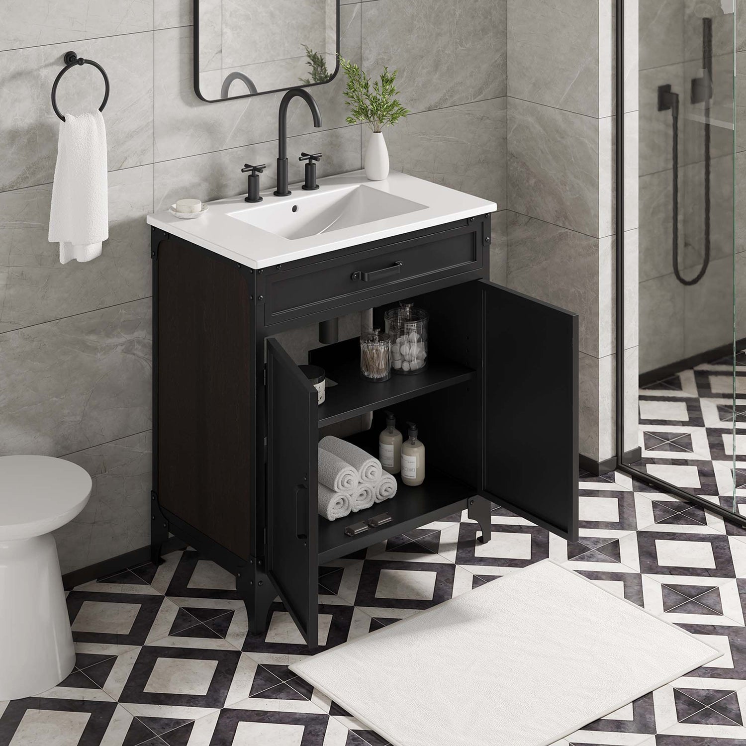 Steamforge Bathroom Vanity Basin Included by Modway