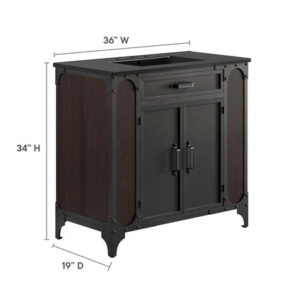 Steamforge Bathroom Vanity Basin Included by Modway
