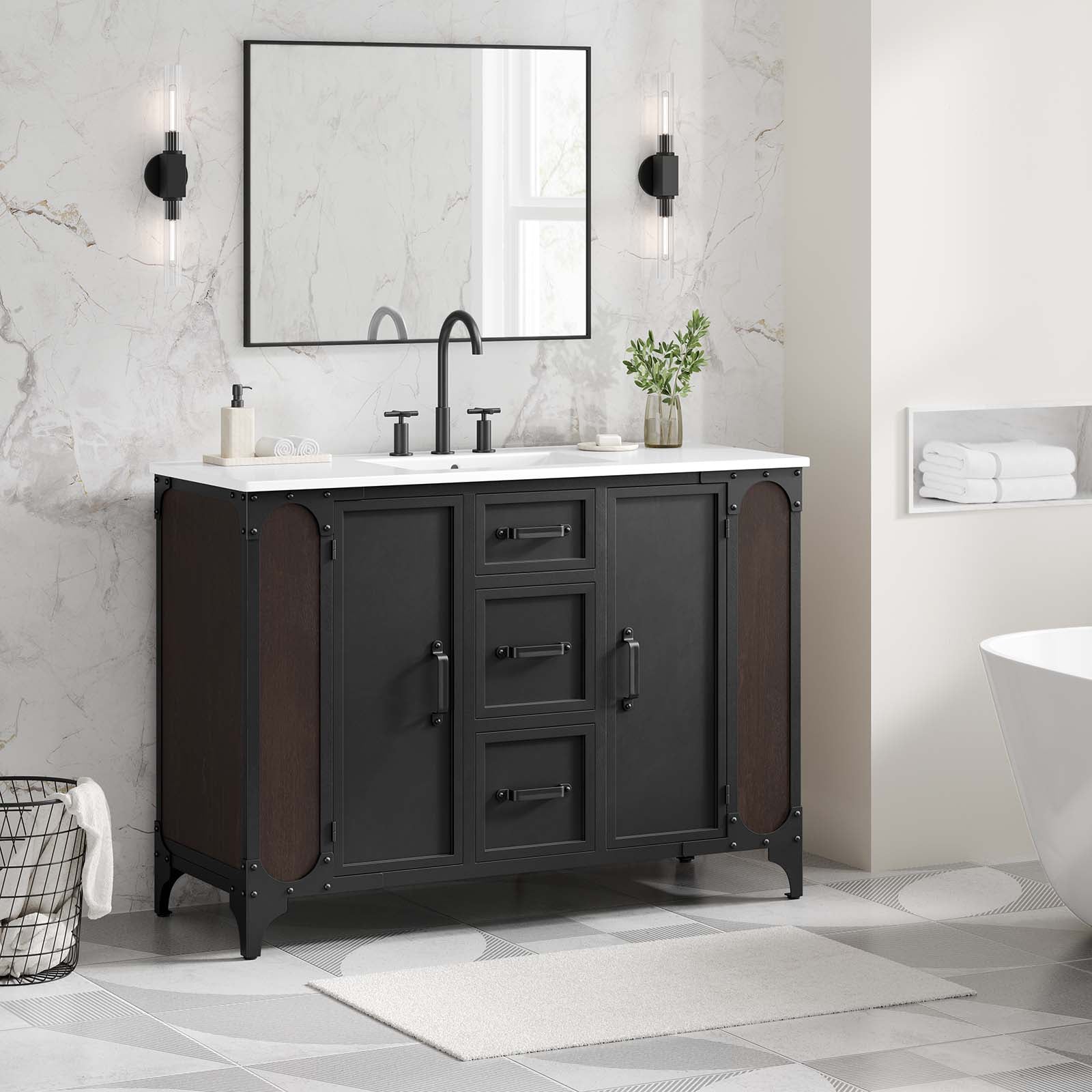 Steamforge 48&quot; Single Sink Bathroom Vanity By HouseBean