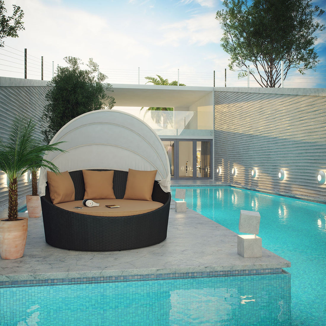 Siesta Canopy Outdoor Patio Daybed by Modway