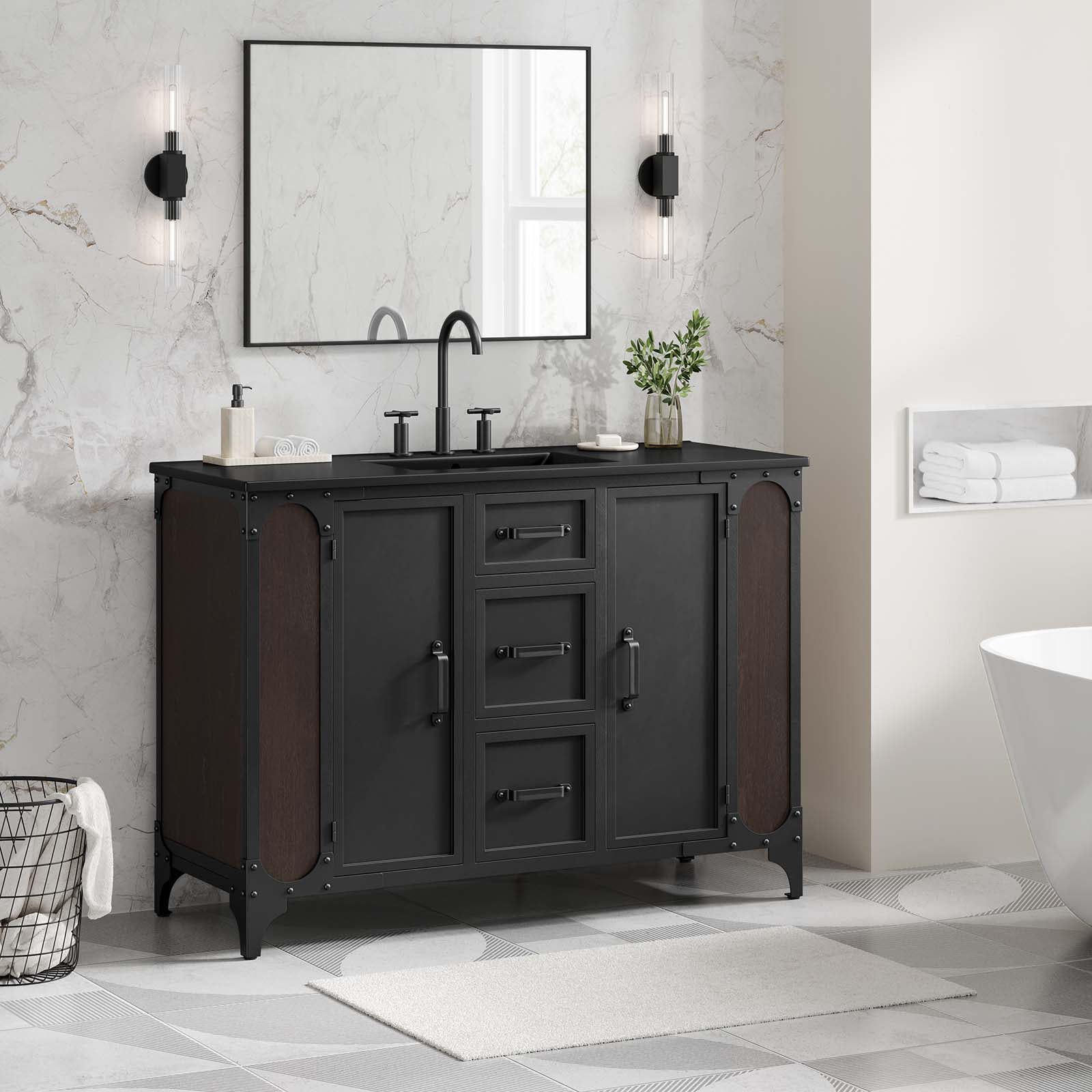 Steamforge 48&quot; Single Sink Bathroom Vanity By HouseBean