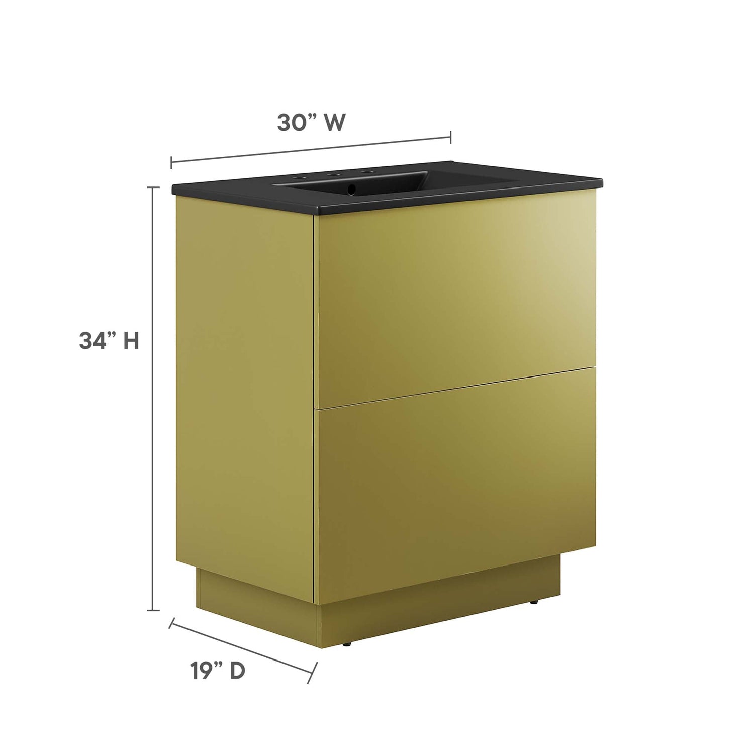 Quantum Bathroom Vanity Basin Included by Modway