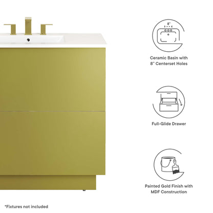 Quantum Bathroom Vanity Basin Included by Modway