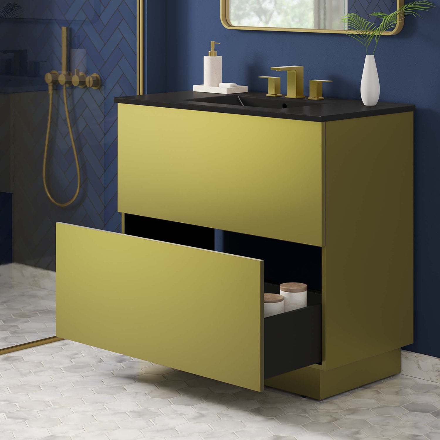 Quantum Bathroom Vanity Basin Included by Modway