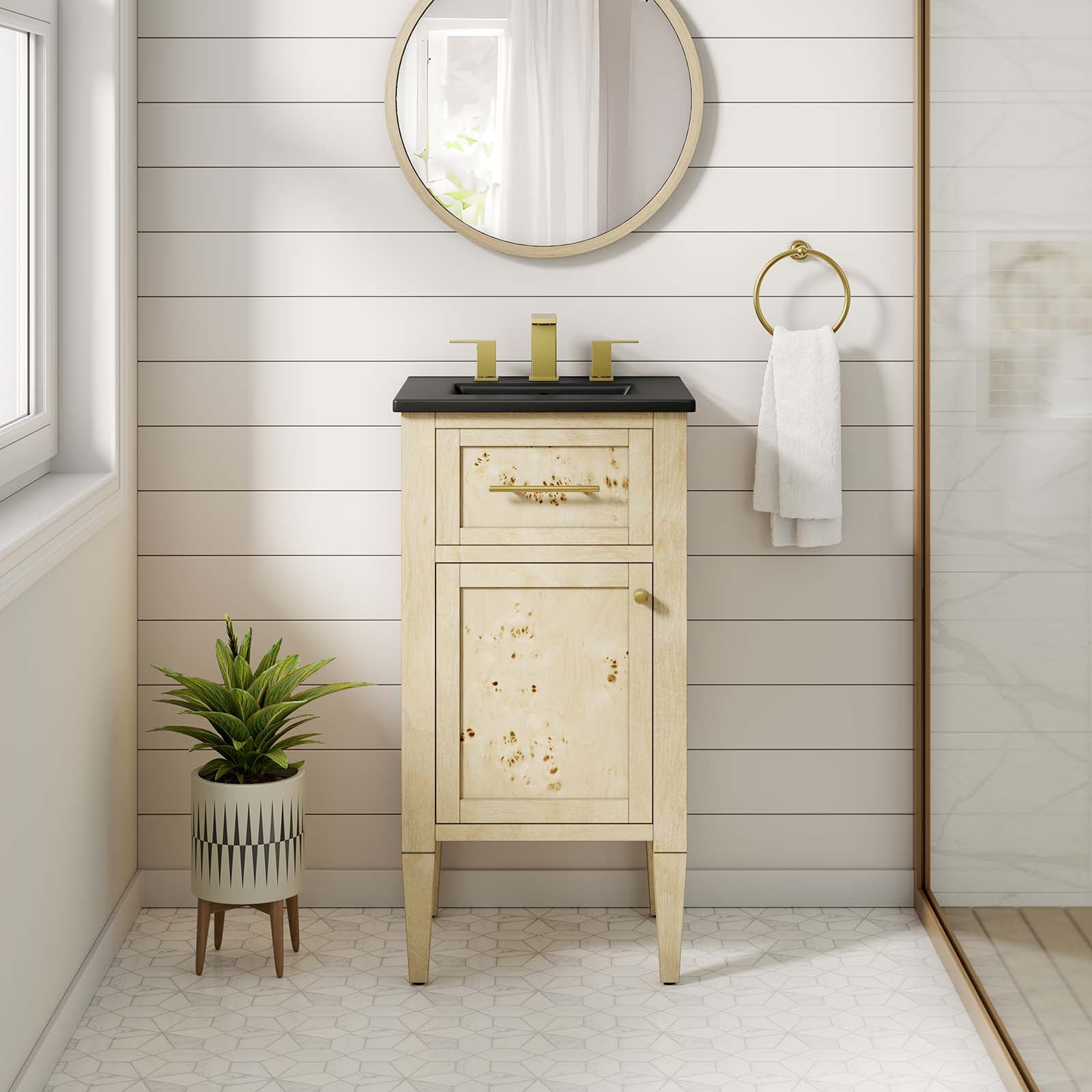 Elysian 18&quot; Wood Bathroom Vanity By HouseBean