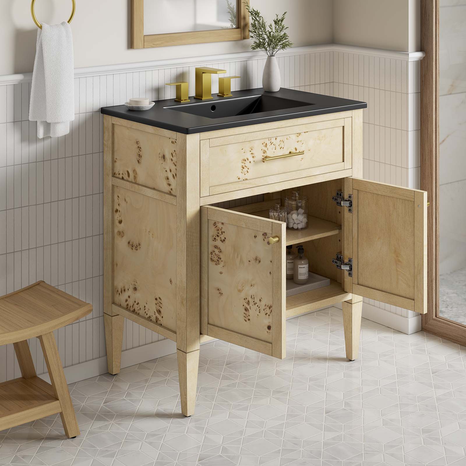 Elysian 30&quot; Wood Bathroom Vanity By HouseBean