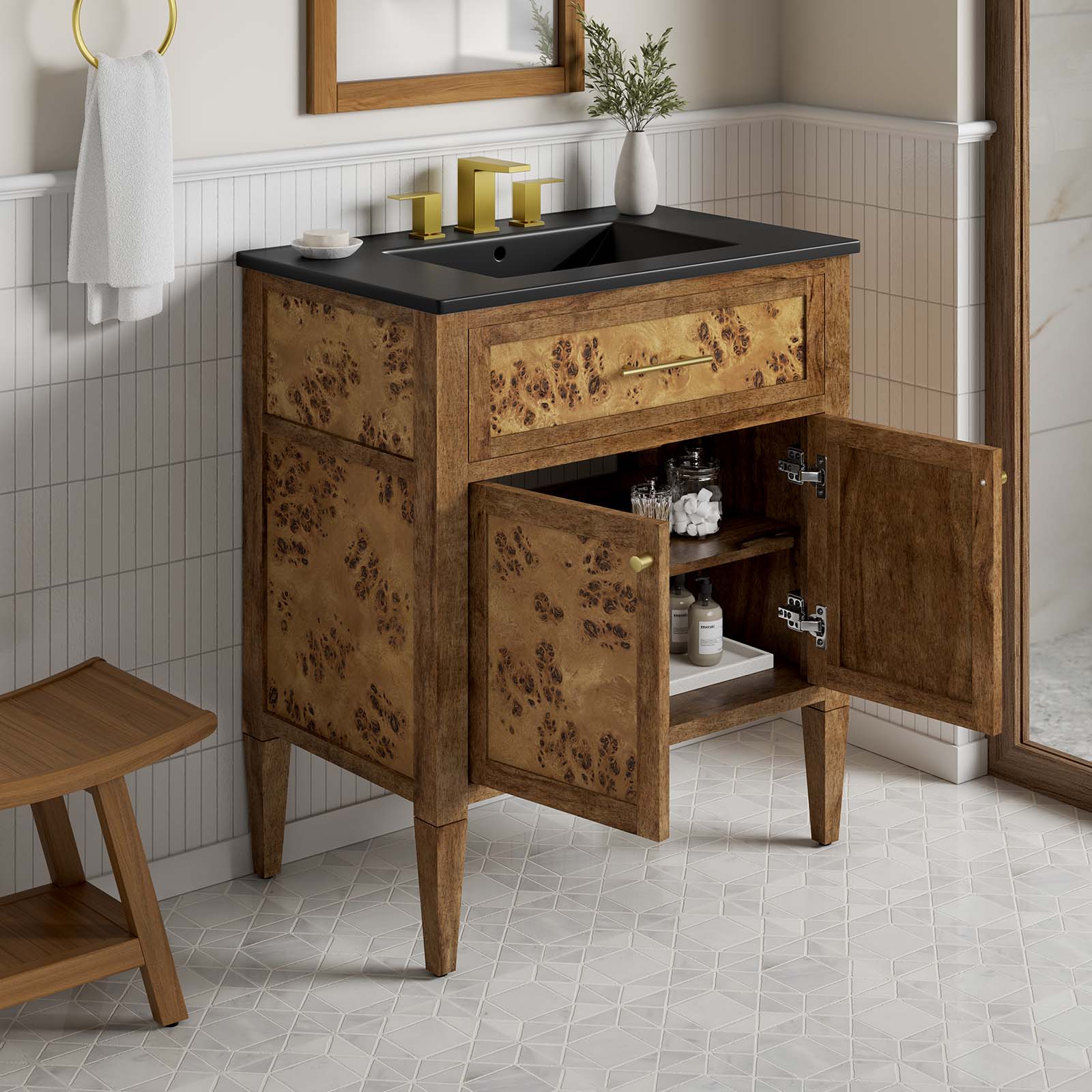 Elysian 30&quot; Wood Bathroom Vanity By HouseBean